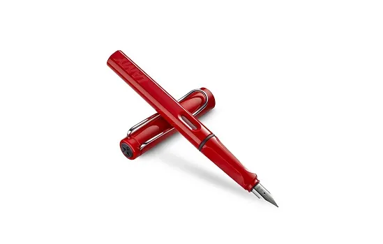 Lamy Safari Red Fountain Pen Collection M