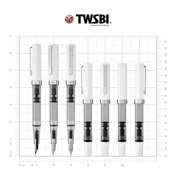 Twsbi Eco Fountain Pen White Extra Fine M2530480