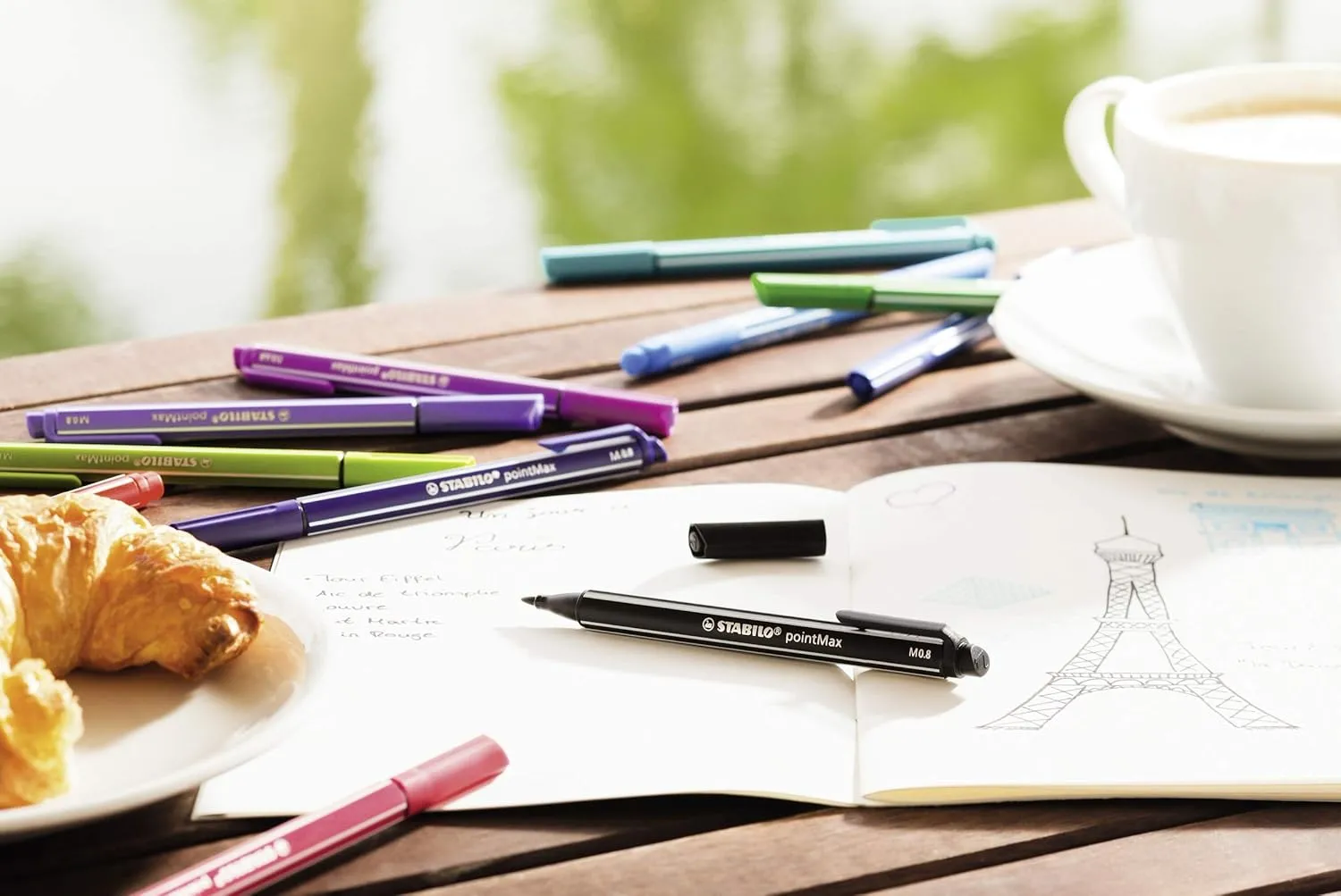 STABILO Fineliner PointMax - Pack Of 8 - Assorted Pastel Colours