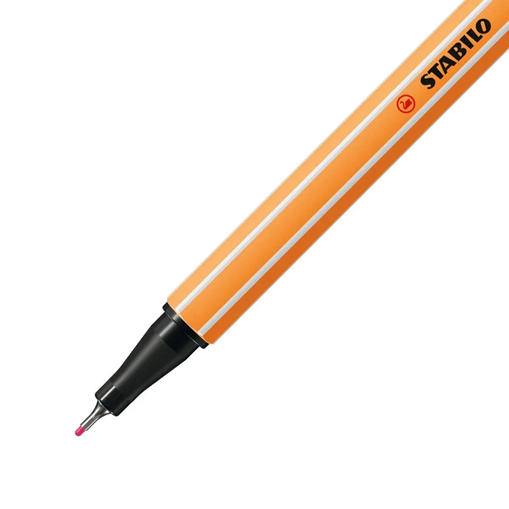 STABILO Point 88 - Fineliner Pack Of 8 (Pastel Colours)