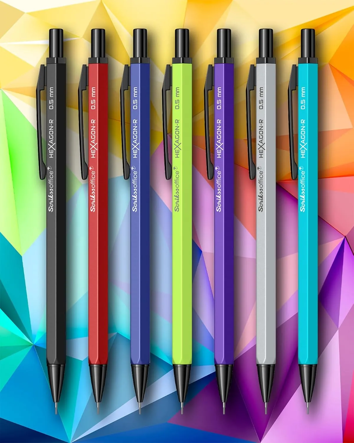 Scrikss 0.7 Mm Cute Aesthetic Mechanical Clutch Lead Pen Pencil | For Drafting Sketching Drawing | Satin Purple Penpencil | Hexagon-R