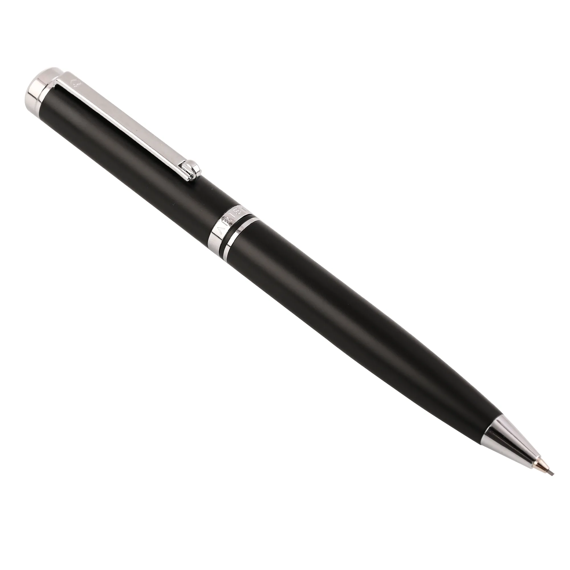 Arista Dual-Function Switch Ballpoint Pen | Black Barrel | Chrome Trim With 0.7 MM Mechanical Pencil