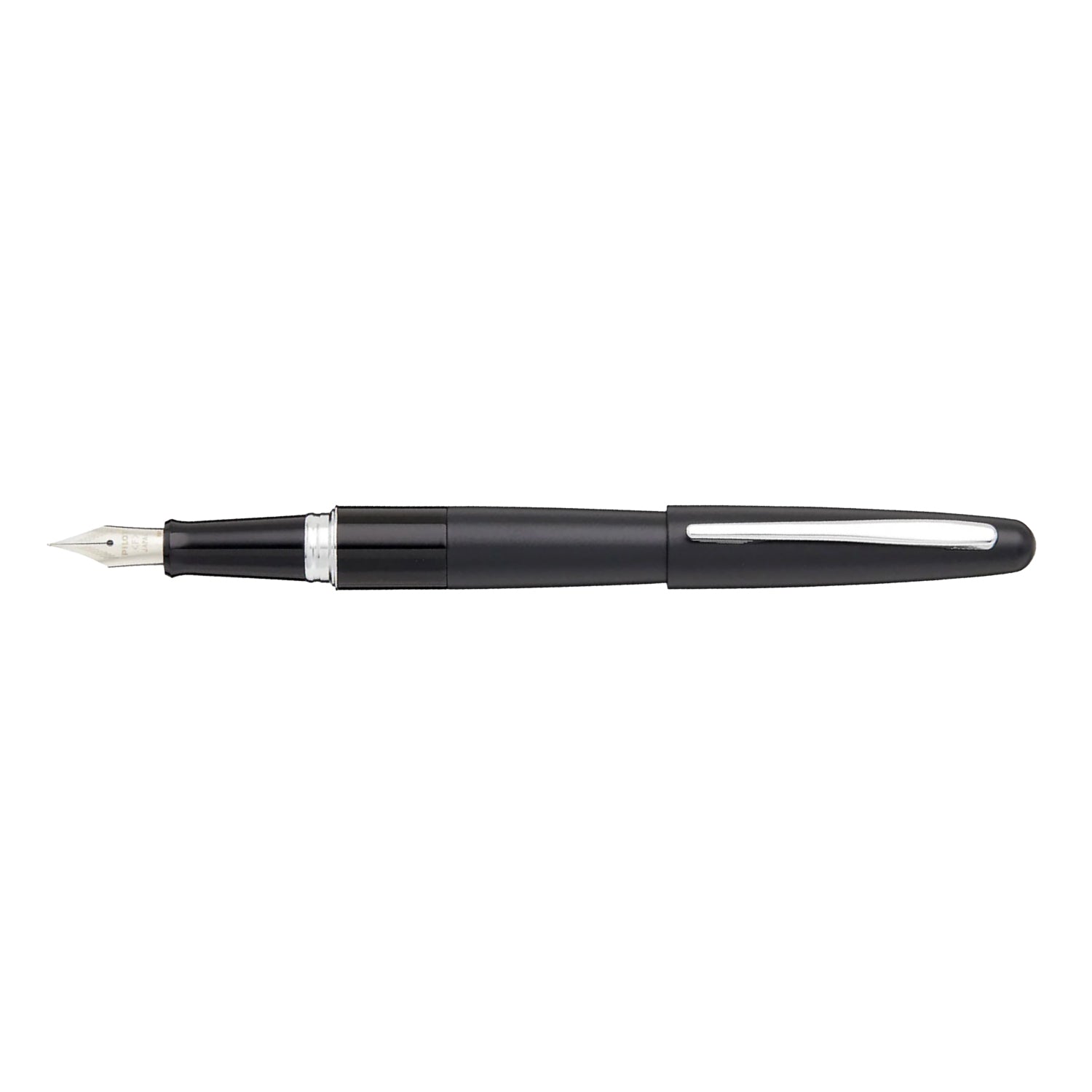 Pilot | MR | Stainless Steel | Fountain Pen | Black & Plain |  Medium