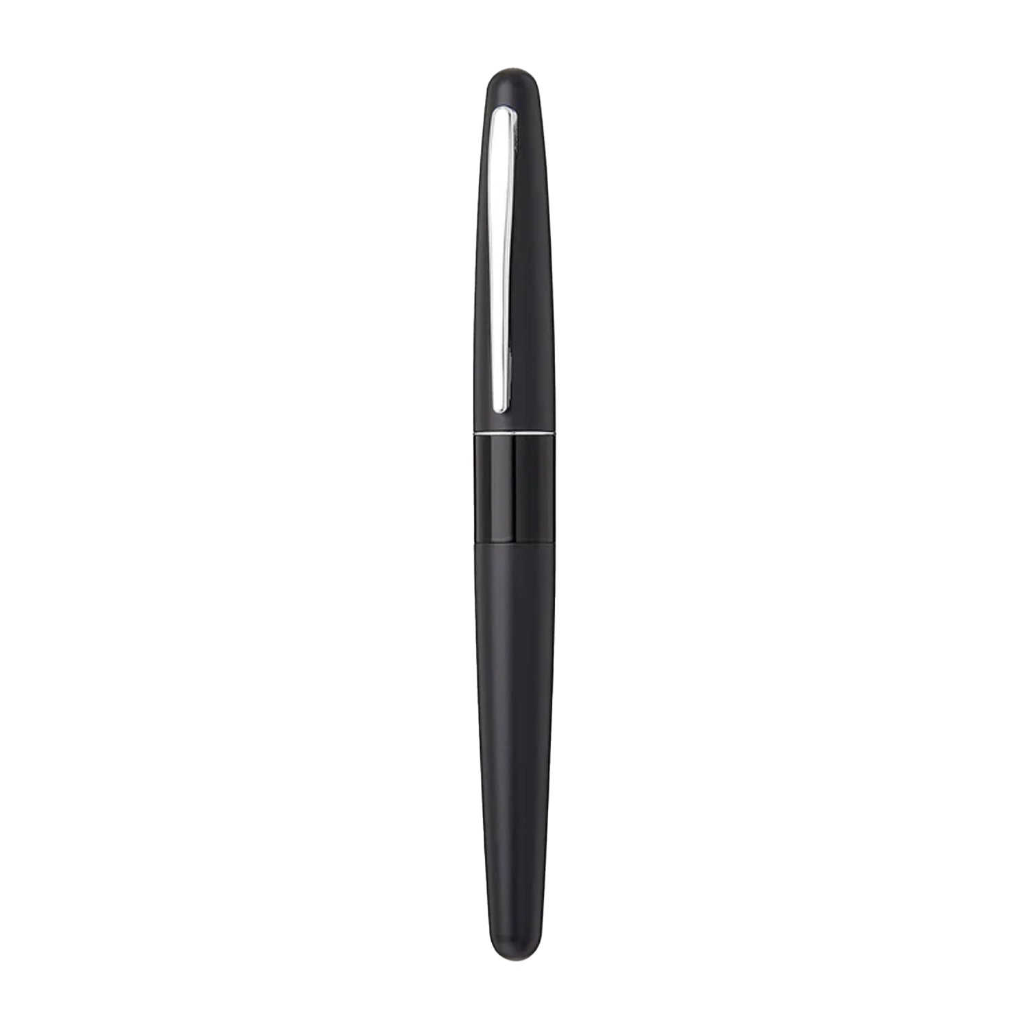 Pilot | MR | Stainless Steel | Fountain Pen | Black & Plain |  Medium