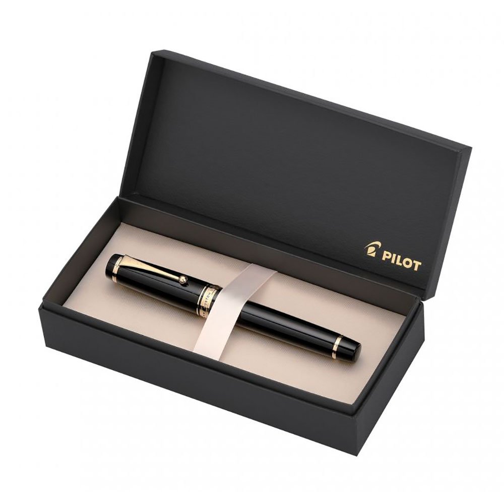 PILOT | CUSTOM URUSHI | 18K Gold With Rhodium Plating Black | Fountain Pen | Medium