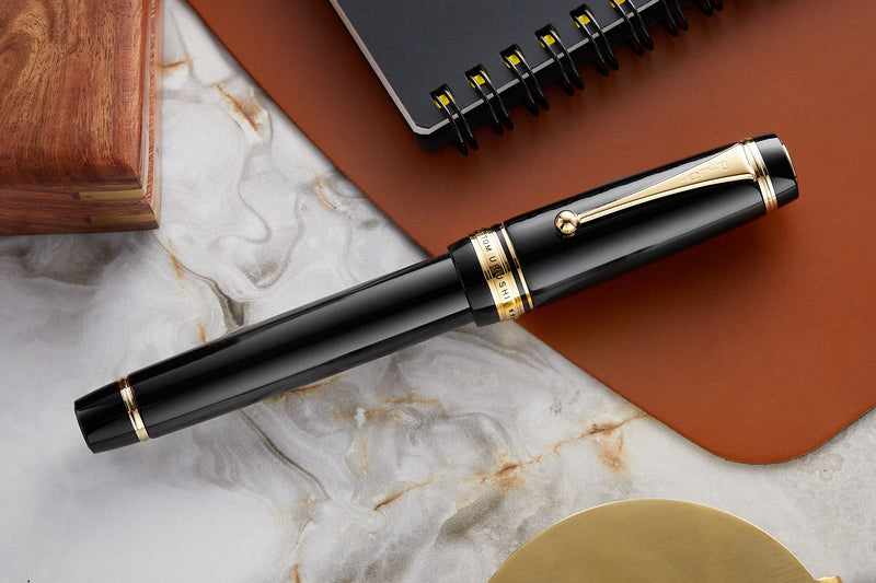 PILOT | CUSTOM URUSHI | 18K Gold With Rhodium Plating Black | Fountain Pen | Medium