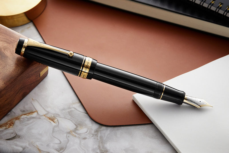 PILOT | CUSTOM URUSHI | 18K Gold With Rhodium Plating Black | Fountain Pen | Medium