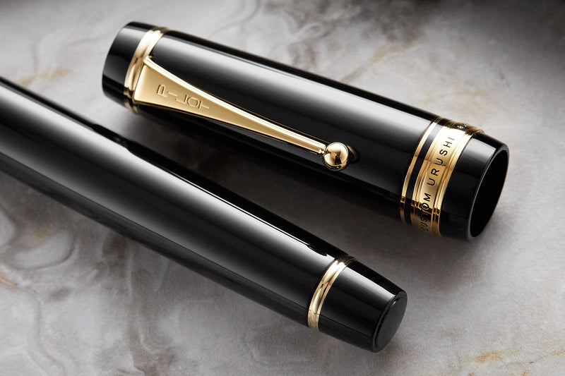 PILOT | CUSTOM URUSHI | 18K Gold With Rhodium Plating Black | Fountain Pen | Medium