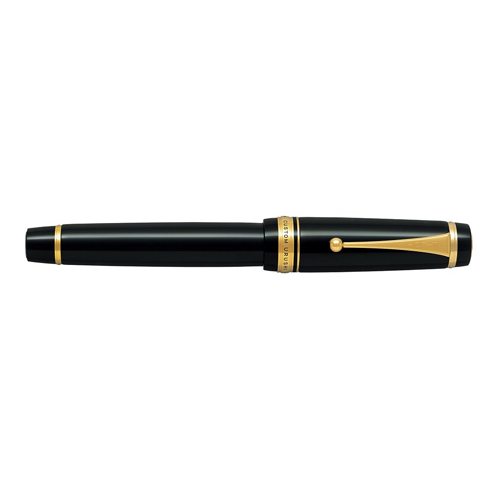 PILOT | CUSTOM URUSHI | 18K Gold With Rhodium Plating Black | Fountain Pen | Medium