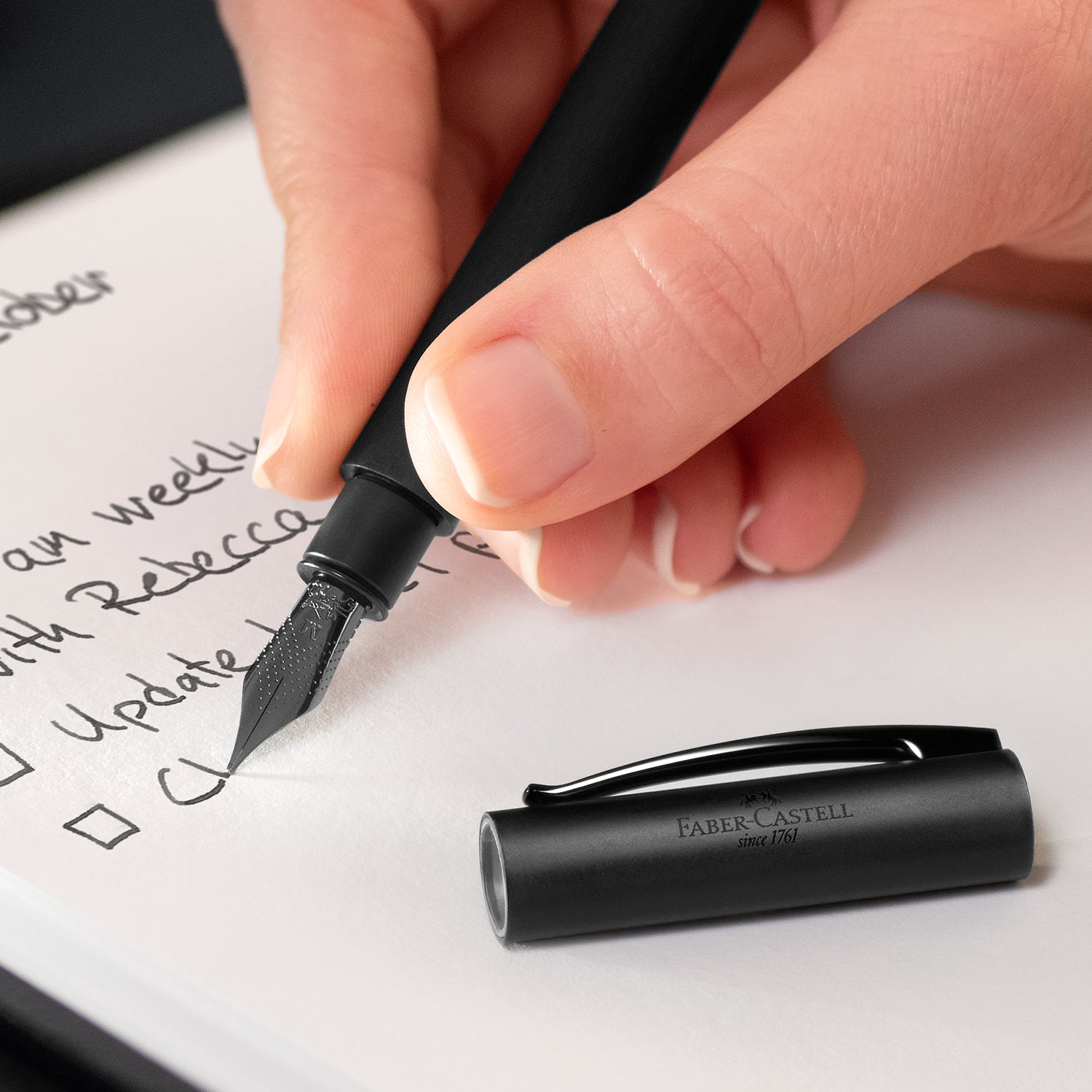 Faber-Castell Ambition Fountain Pen - All Black PVD (Special Edition) F