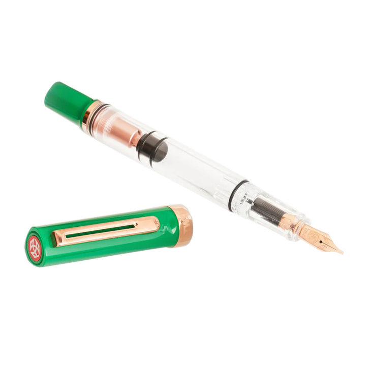 TWSBI Eco-T Fountain Pen In Royal Jade Special Edition With 18mL Midnight Blue Ink Medium