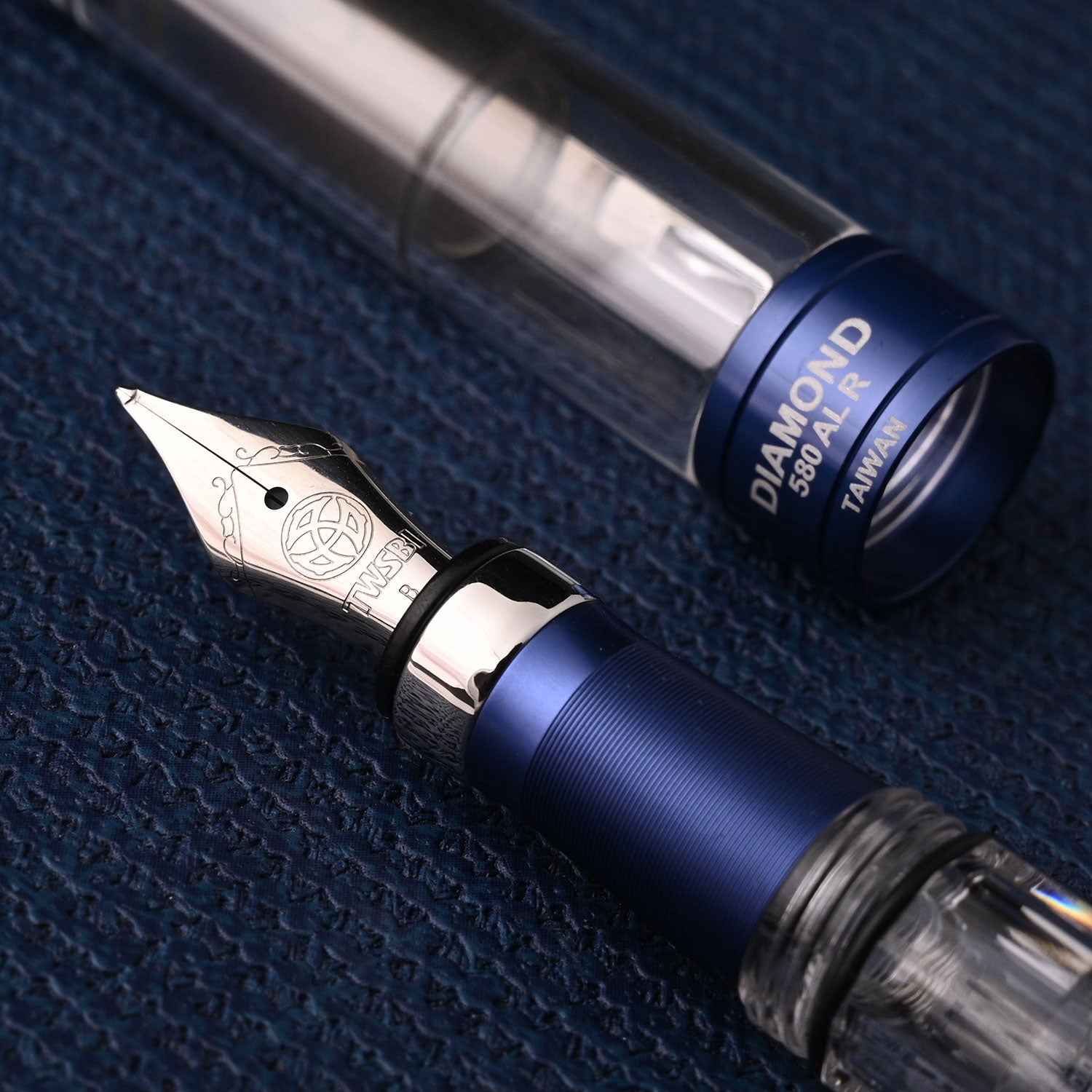 TWSBI Diamond 580ALR Navy Blue Fountain Pen - Fine Nib - Limited Edition