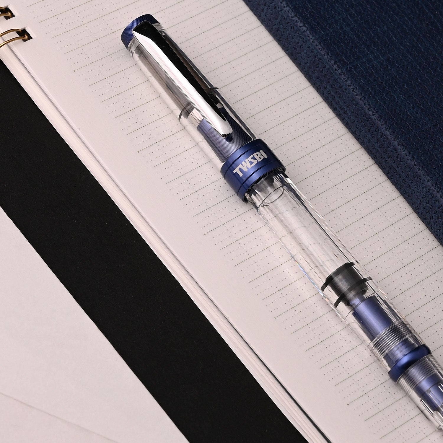 TWSBI Diamond 580ALR Navy Blue Fountain Pen - Fine Nib - Limited Edition