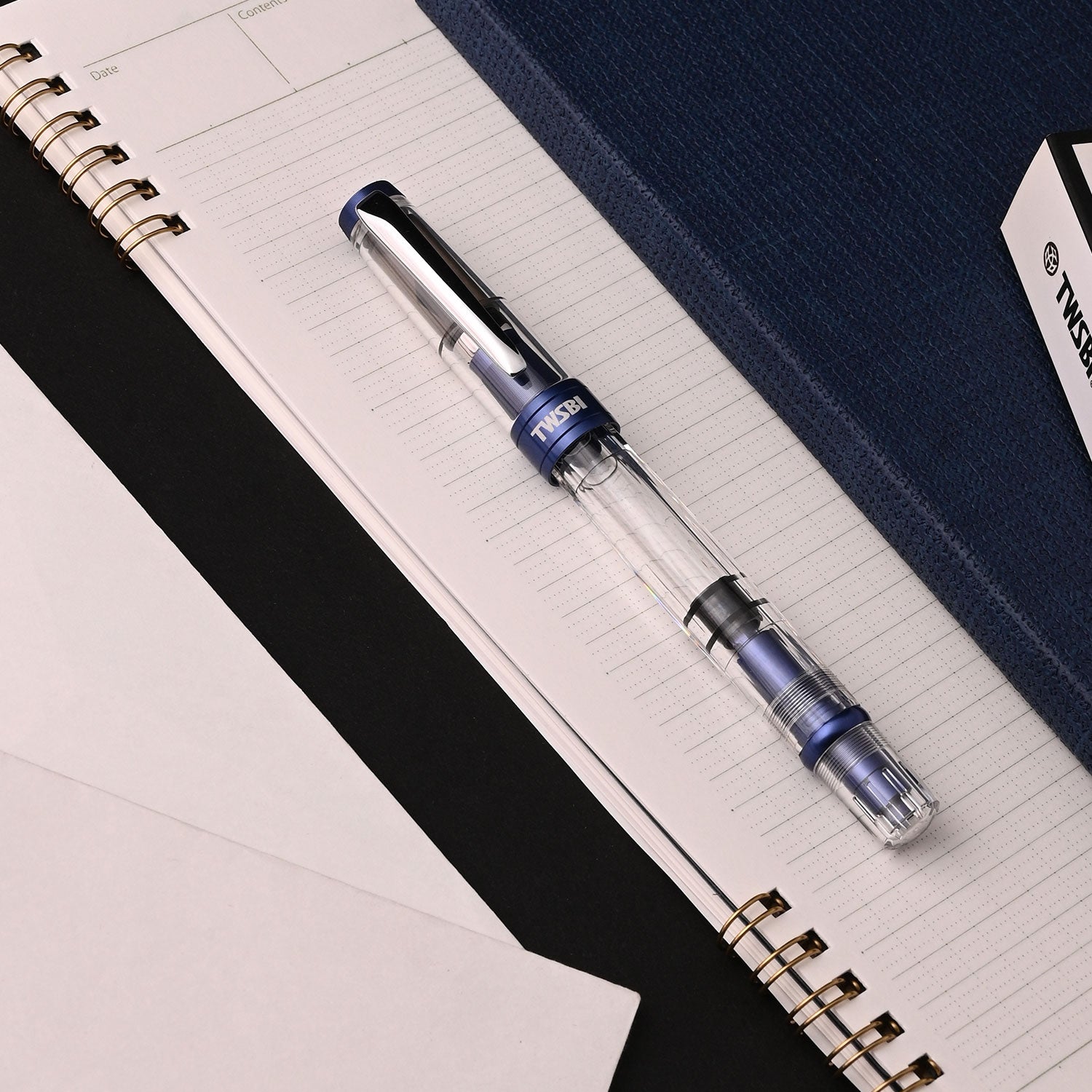 TWSBI Diamond 580ALR Navy Blue Fountain Pen - Fine Nib - Limited Edition