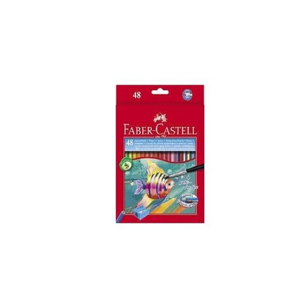Faber-Castell 48 Shades Aquarelle Full Length Water Colour Pencils