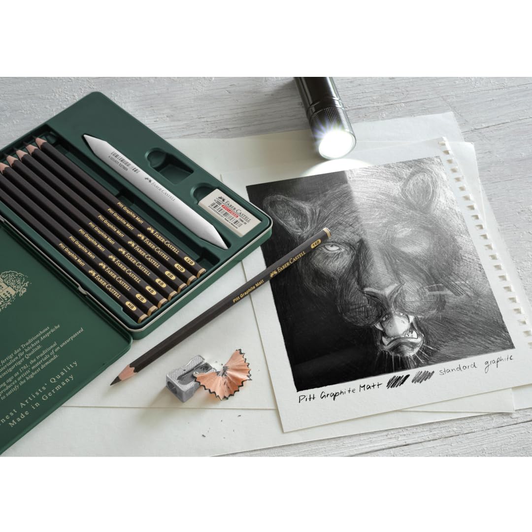 Faber-Castell Pitt Graphite Set, Aqua, 26 Pieces