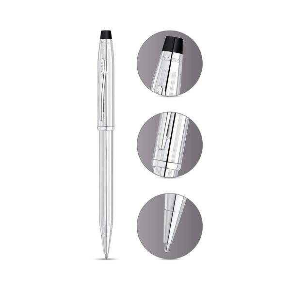 Cross Century II Lustrous Chrome CT Ballpoint Pen 3502WG