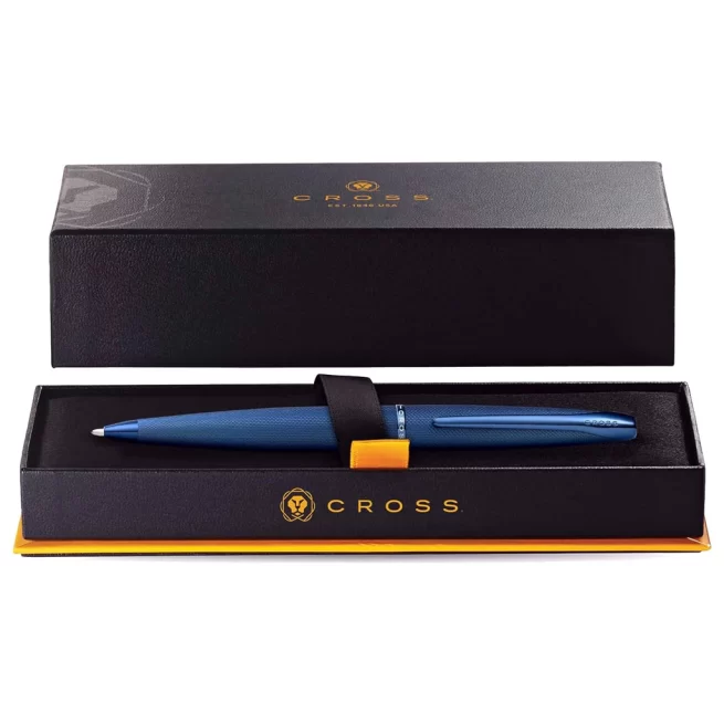 Cross ATX Sandblasted Dark Blue Ballpoint Pen 882-45