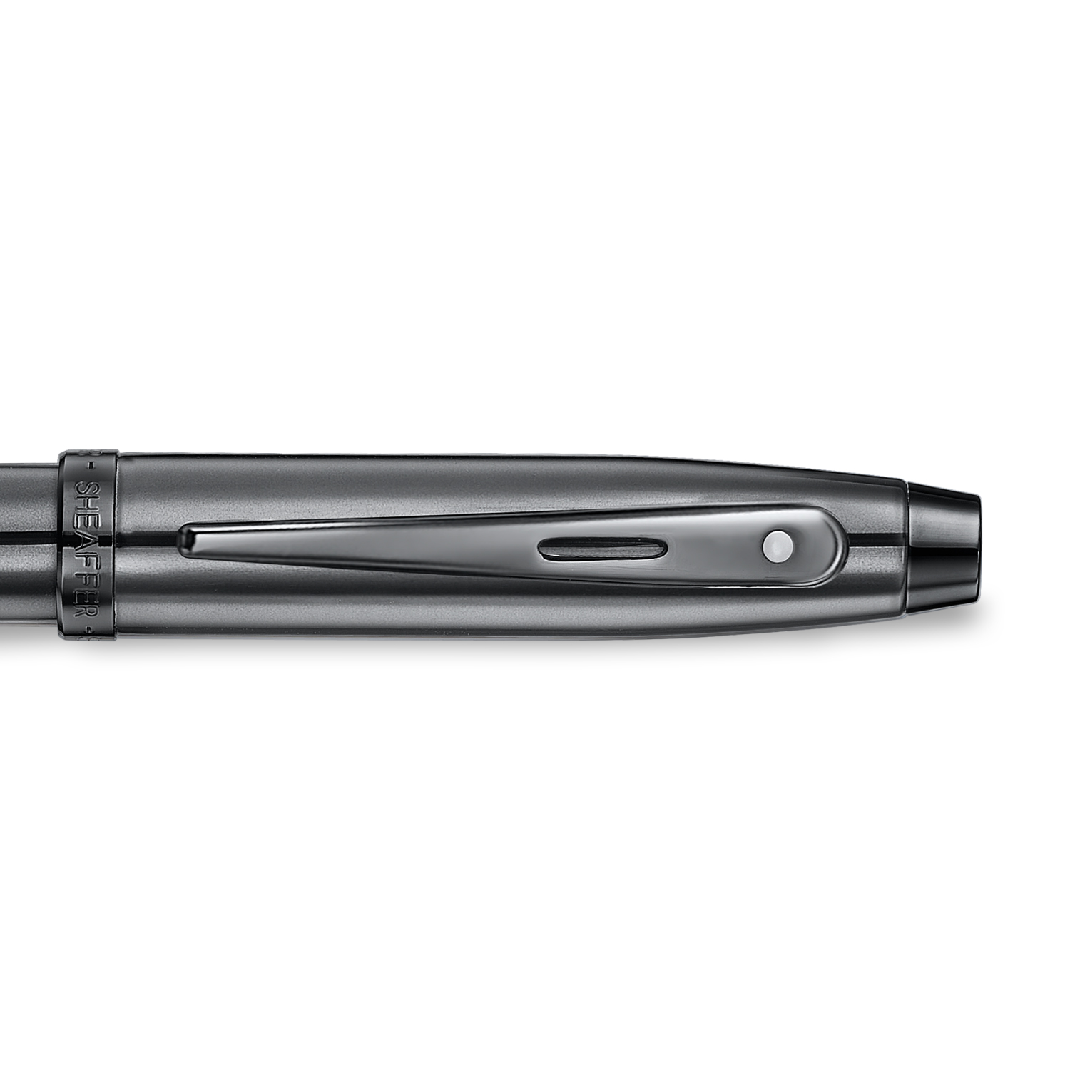 Sheaffer 100 9375 Ionic Gunmetal Grey Rollerball Pen With Shiny PVD Trims
