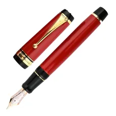 Pilot Custom Urushi Fountain Pen – Vermilion Red | 18K Gold Nib with Rhodium Plating | Broad