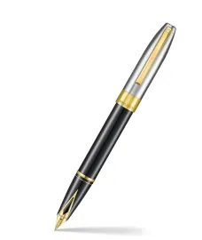 Sheaffer Legacy 9065 Glossy Black and Chrome Bi-color Fountain Pen